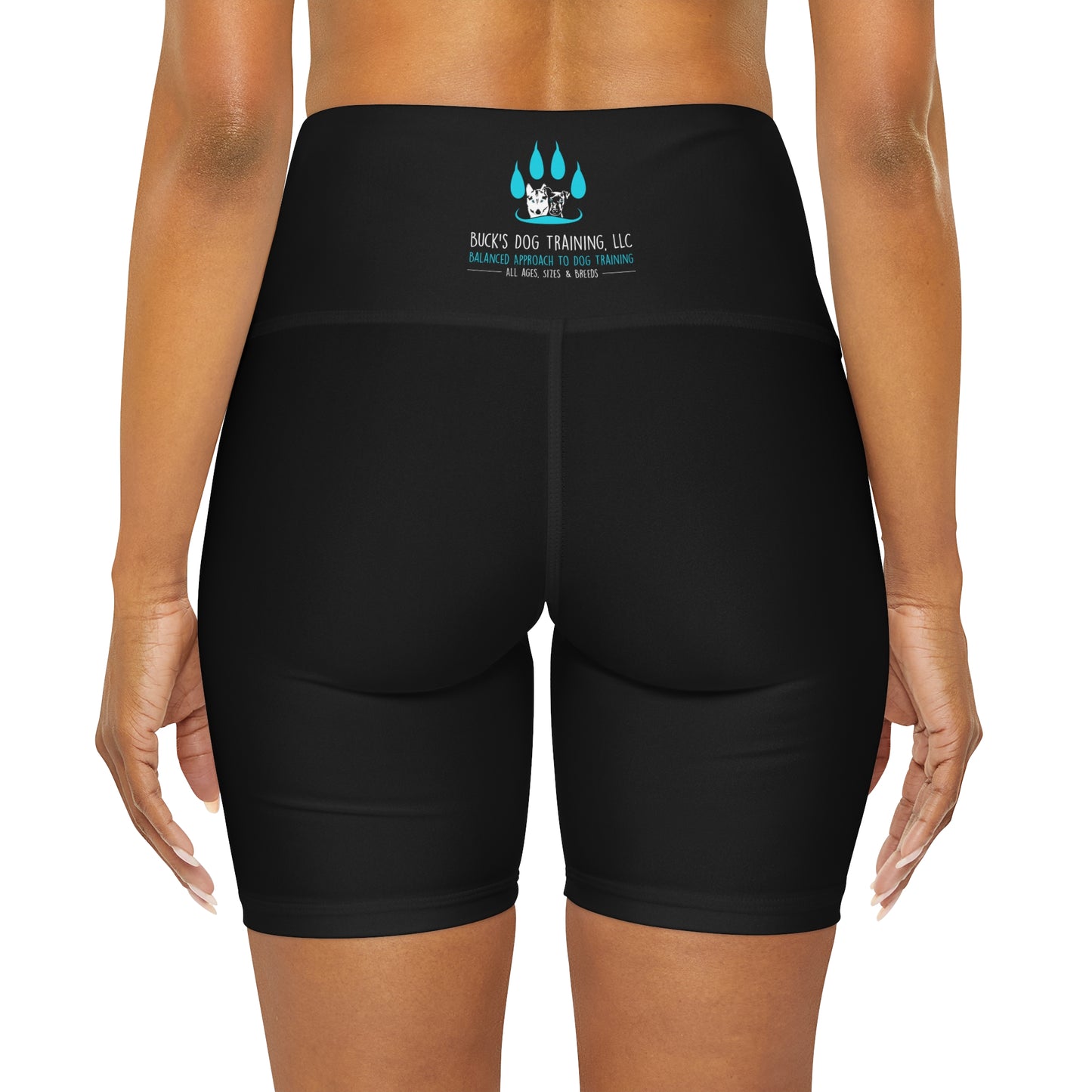 High Waisted Yoga Shorts (AOP)