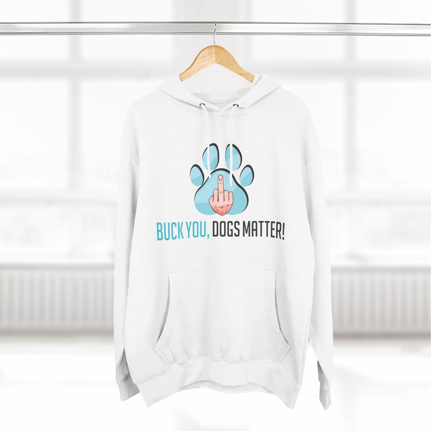 Three-Panel Fleece Hoodie