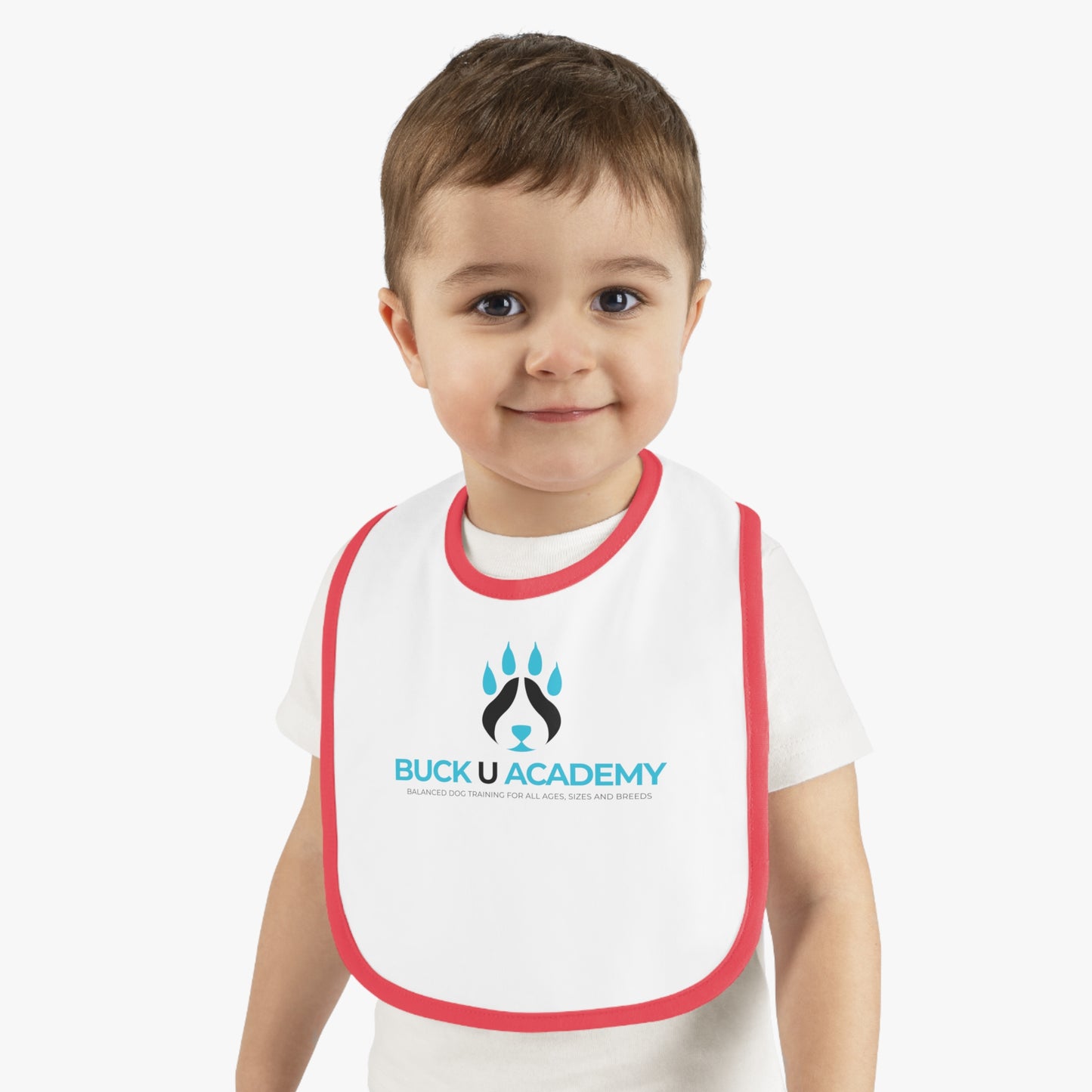 Baby Contrast Trim Jersey Bib