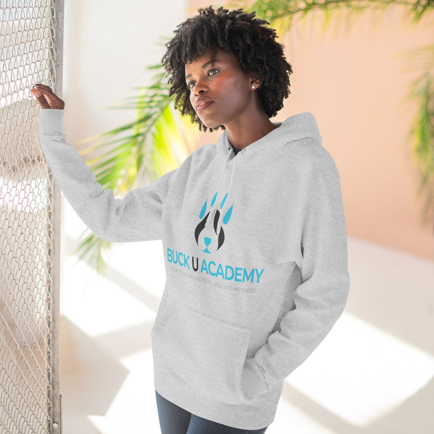 Three-Panel Fleece Hoodie