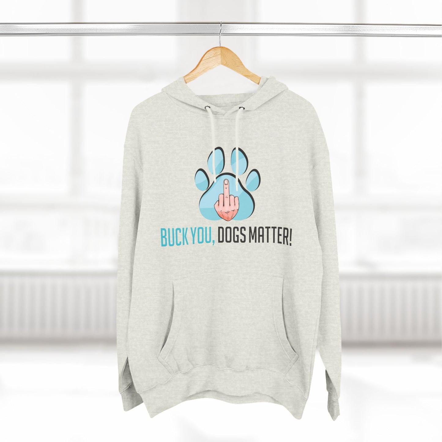 Three-Panel Fleece Hoodie