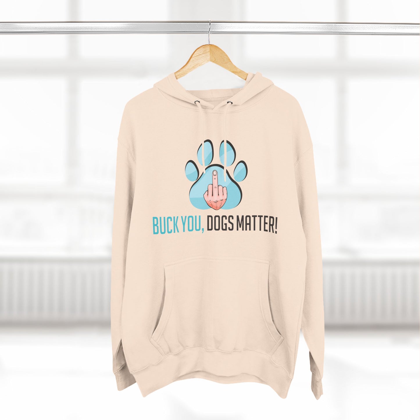 Three-Panel Fleece Hoodie