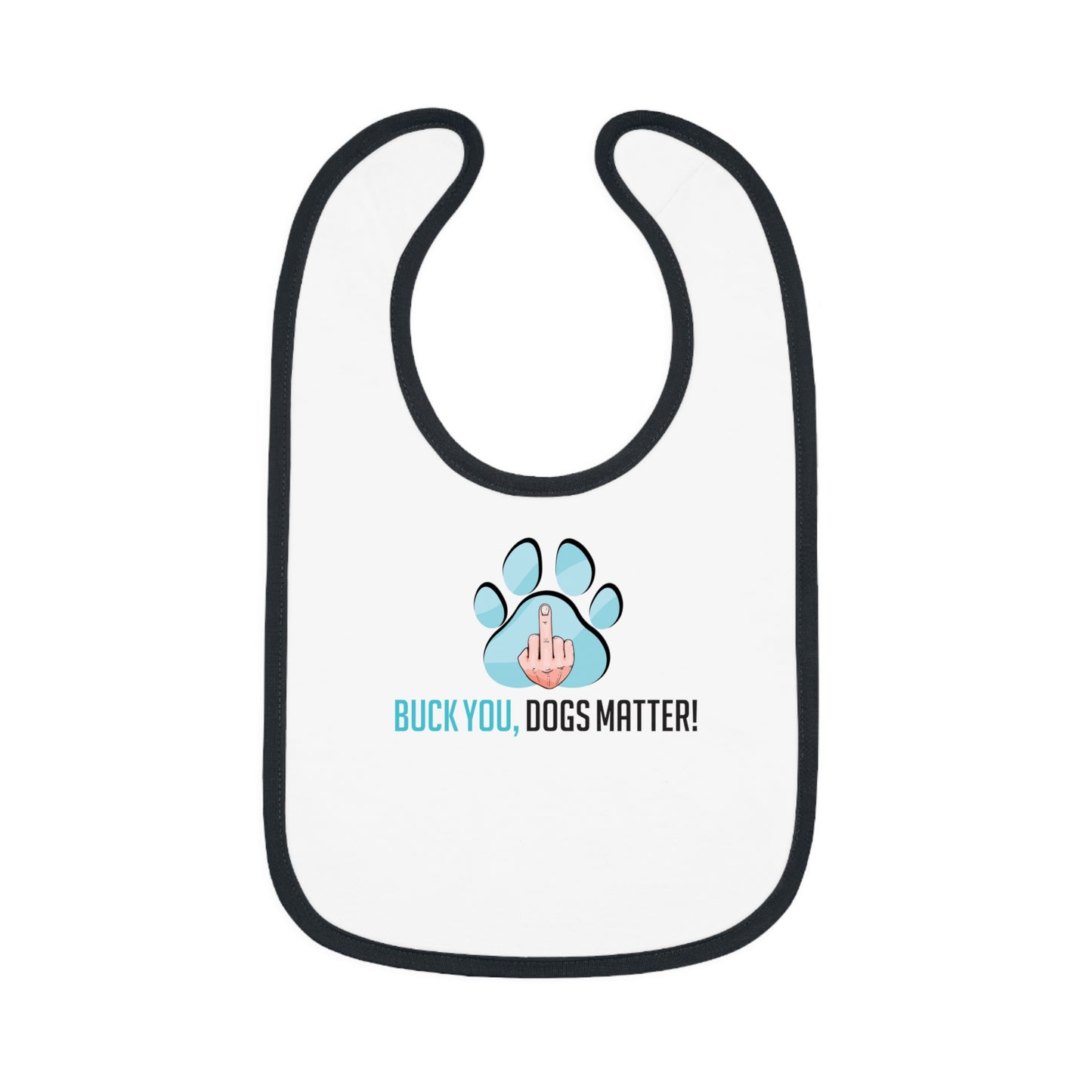 Baby Contrast Trim Jersey Bib