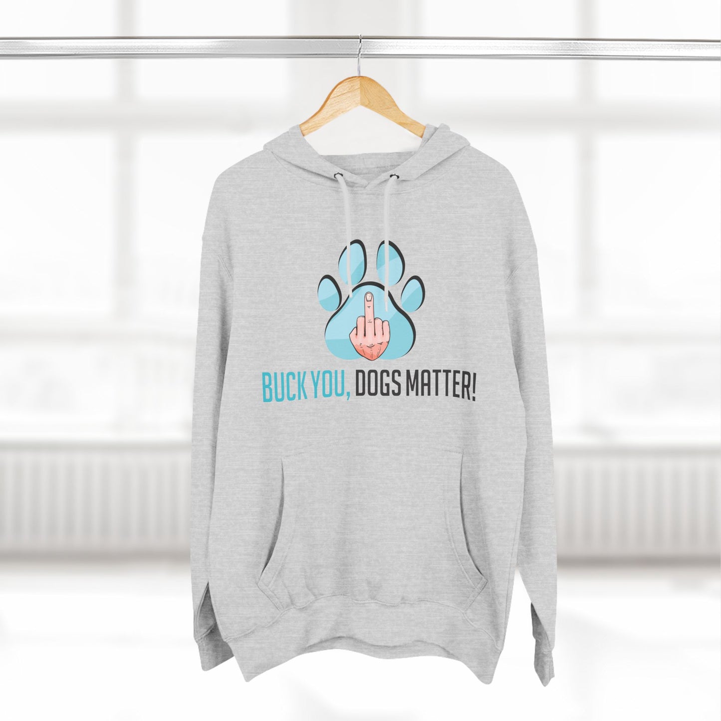 Three-Panel Fleece Hoodie